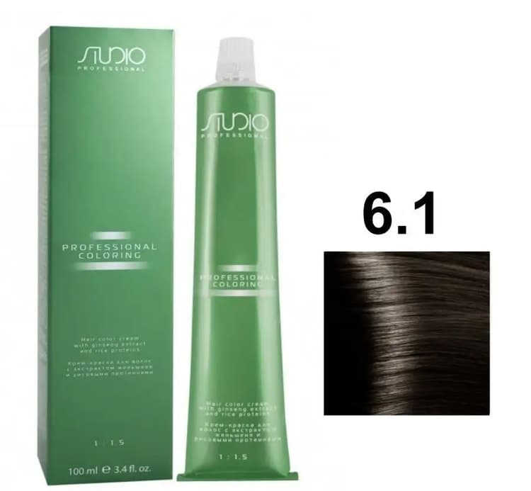 KAPOUS  Studio S 6.1 темный пепельный блонд 100 мл