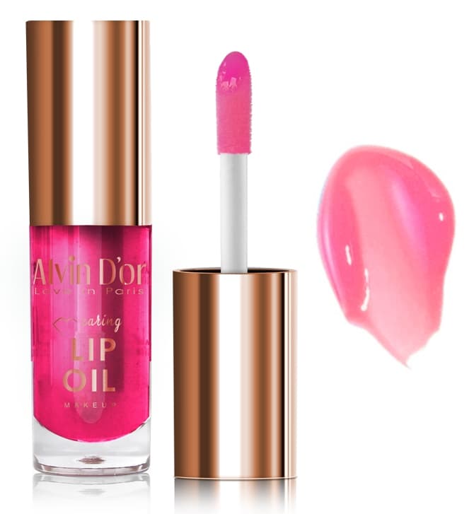 Alvin D'or Ухаживающее масло для губ Сaring lip oil (тон 01 клубника), 5 мл