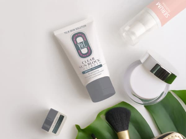 Полная защита от UVA- и UVB-лучей с солнцезащитным кремом Yu-r солнцезащитный Clear Sun Block Collagen SPF 50