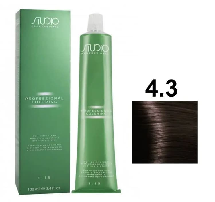 KAPOUS Studio S 4.3 золотисто-коричневый 100 мл