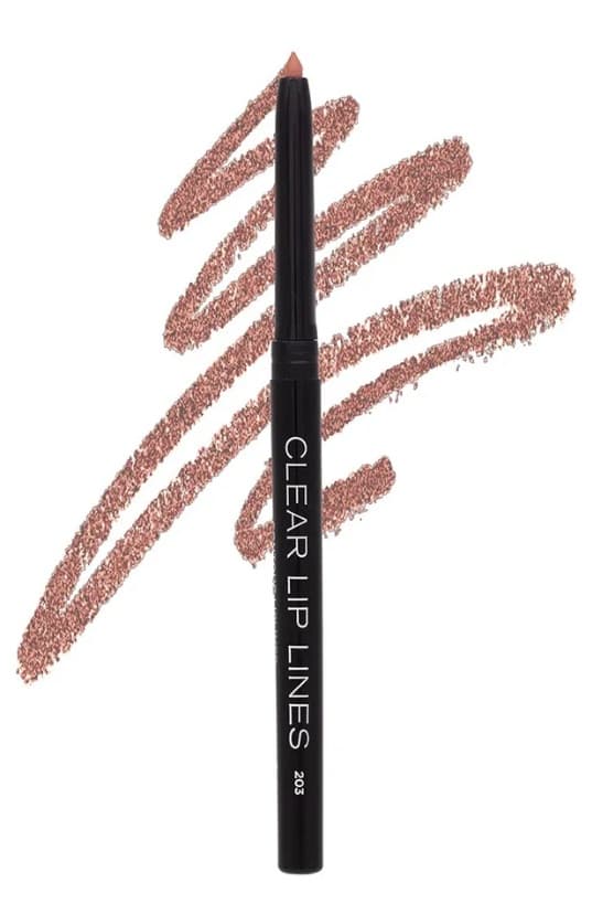 Parisa Карандаш для макияжа губ автоматический CLEAR LIP LINES (203 светло-коричневый), 1,2 гр.