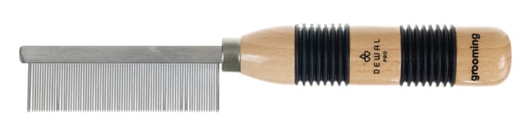 DEWAL Pro Grooming Расческа для животных с ручкой с частыми металлическими штифтами