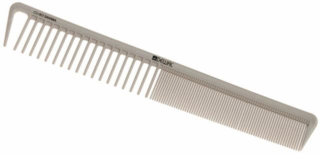 Dewal Расческа SAHARA рабочая комбинированная с разделительным зубцом 19,5 см, бежевая