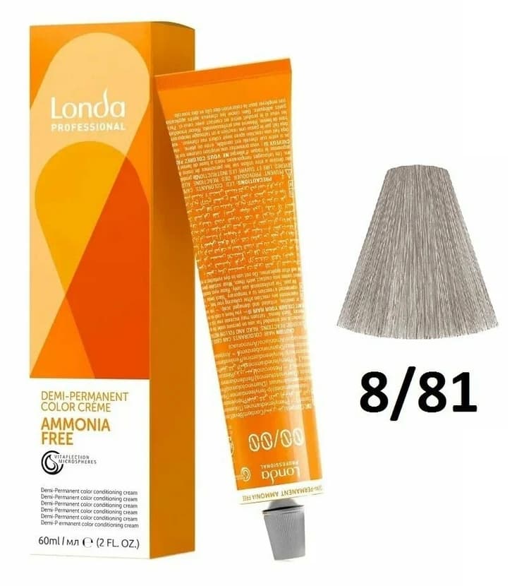 LondaТон Ammonia-Free 8/81 светлый блонд перламутрово-пепельный 