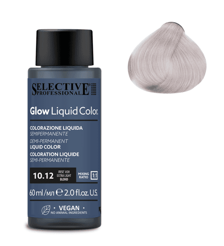 SELECTIVE Glow Liquid Color 10.12 Экстра светлый блондин пепельно ирисовый 60мл 