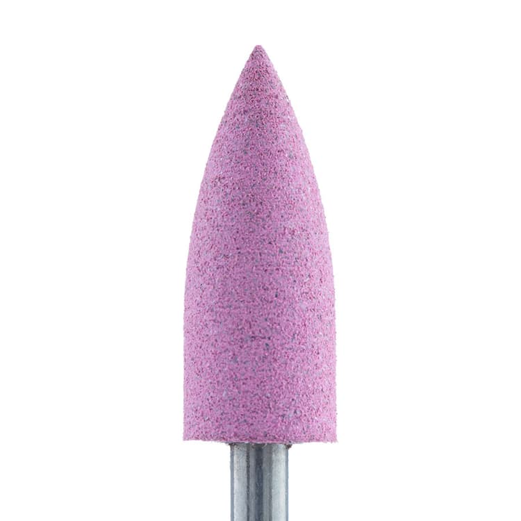 Полировщик силикон-карбидный, конус 6мм тонкий №406, розовый