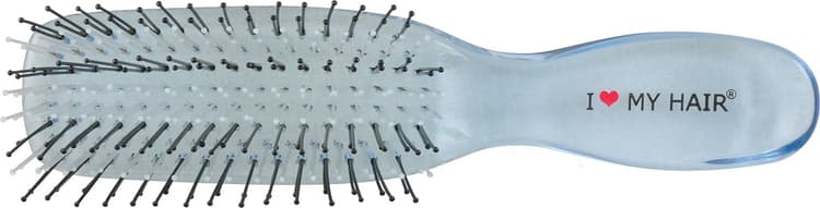 I Love My Hair РУСАЛОЧКА Щетка массажная синяя прозрачная микро, пластик, д/мокрых и запутанных волос