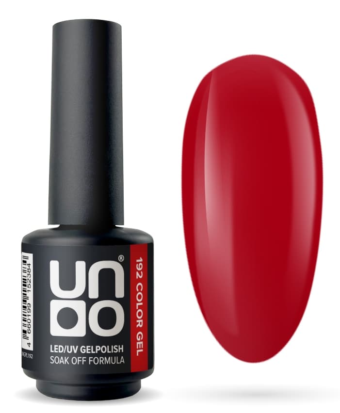 Гель-лак "Uno" - 192 Страстный поцелуй - French Kiss, 8 г.