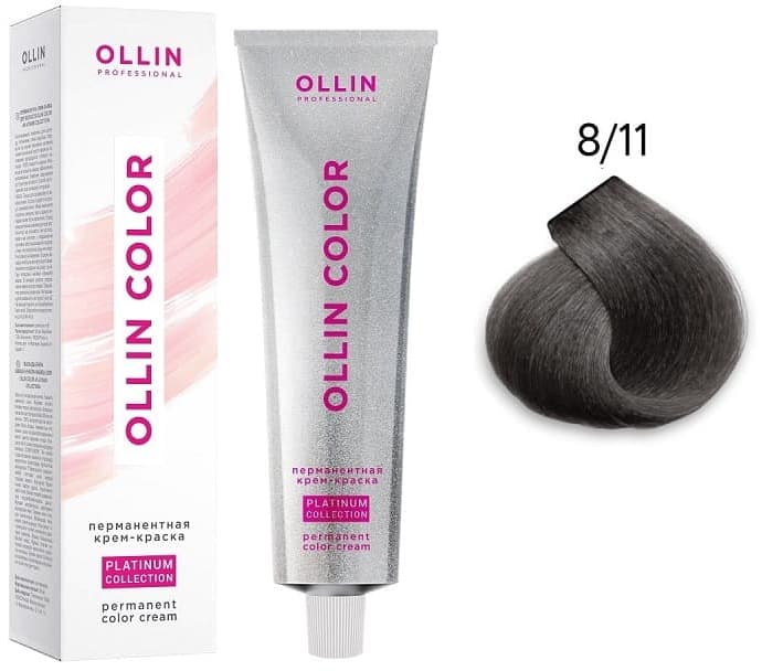 OLLIN COLOR Platinum Collection 8/11 100 мл Перманентная крем-краска для волос