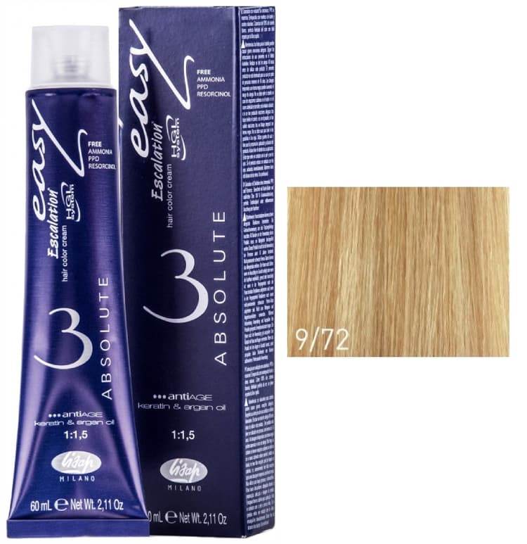 Lisap Absolute 9/72 очень светлый холодный бежевый блондин 60 мл