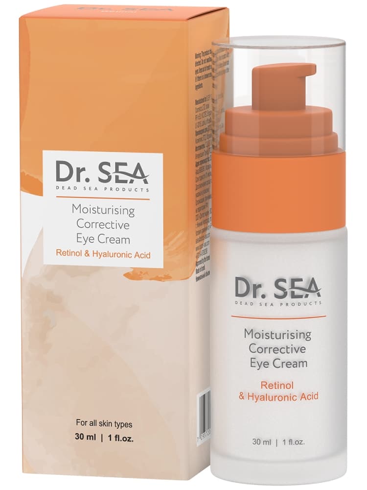 Dr. Sea Увлажняющий корректирующий крем для глаз с ретинолом и гиалуроновой кислотой 30 мл