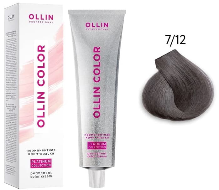 OLLIN COLOR Platinum Collection 7/12 100 мл Перманентная крем-краска для волос
