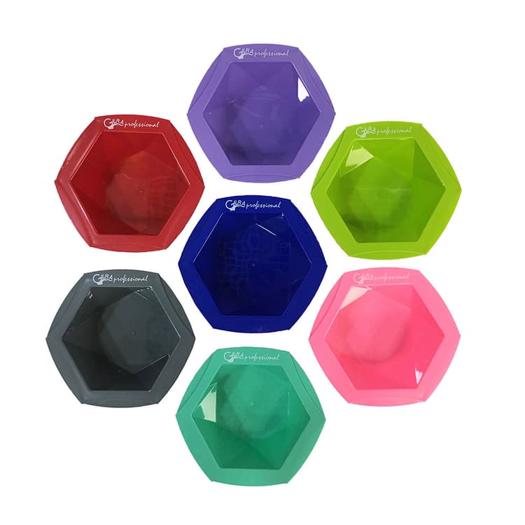 Gera Professional Миска для окрашивания большая, 7шт/уп, разноцветные