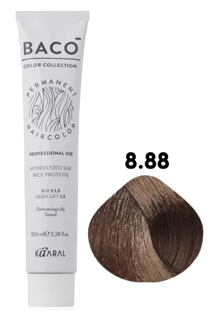 KAARAL Baco color  8.88 светлый блондин интенсивно-коричневый 100 мл