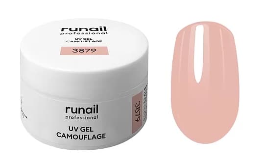 RuNail Камуфлирующий УФ-гель (цвет: Французский бежевый), 30 г