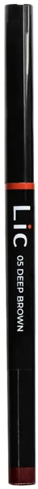 LIC Карандаш механический для бровей с треугольным грифелем 05 Deep brown темно-коричневый