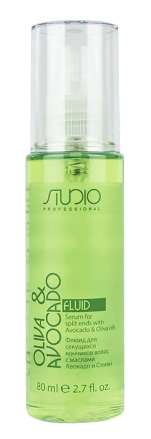 KAPOUS Studio Флюид для секущихся кончиков волос с маслами авокадо и оливы, 80 мл. 