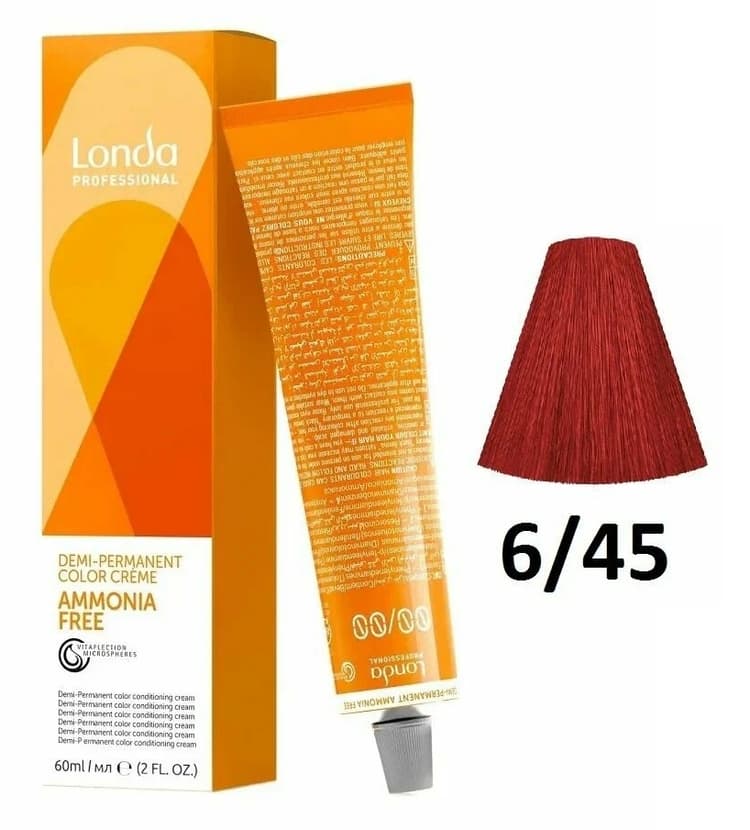LondaТон Ammonia-Free 6/45 темный блонд медно-красный