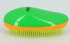 Dewal Щетка массажная для легкого расчесывания волос, овальная, зелено-оранжево-желтая
