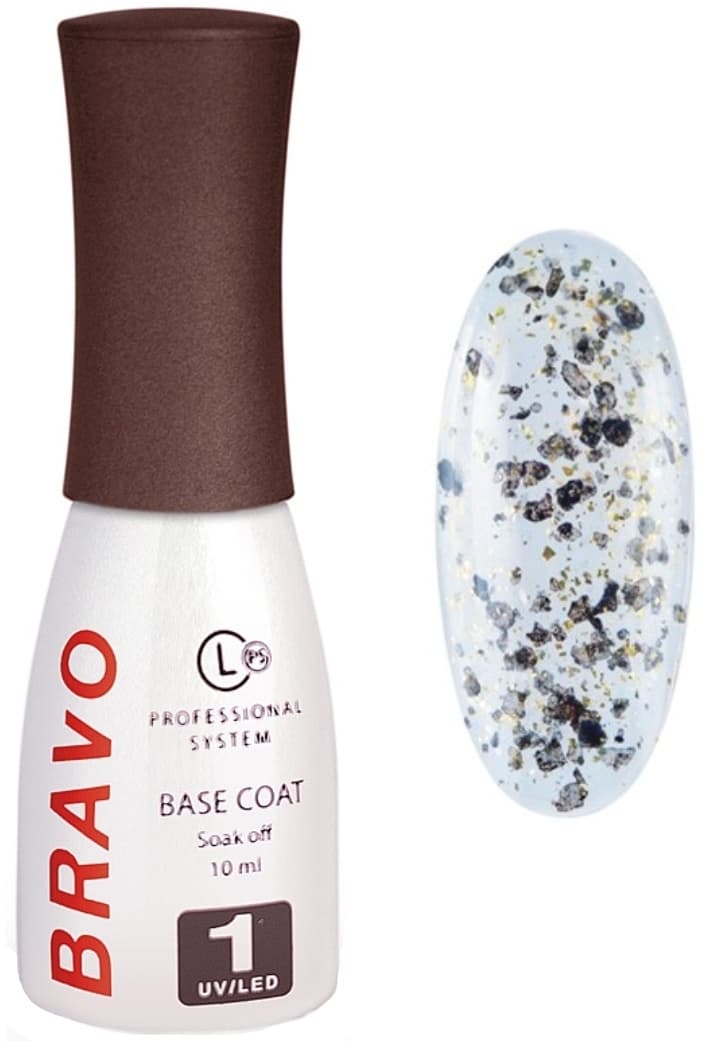 Bravo Цветное базовое покрытие EFFECT 17, BLACK MIX 10мл 