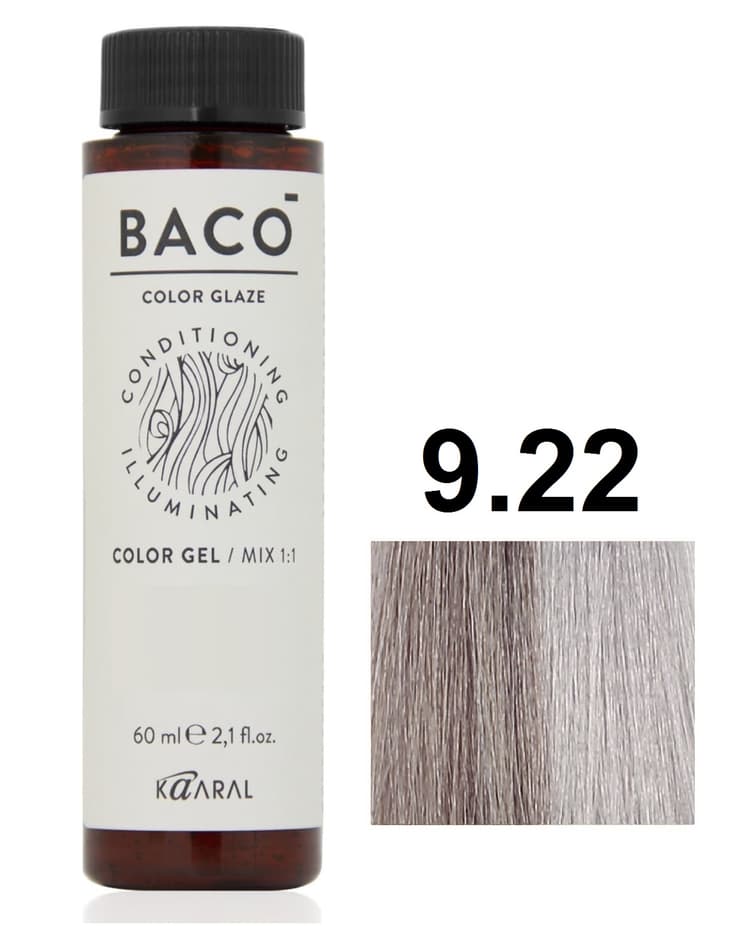 KAARAL Baco Color Glaze 9.22 очень светлый блондин интенсивный фиолетовый 60 мл