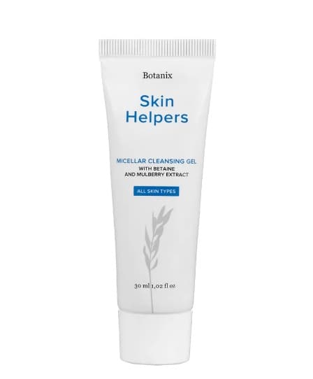 Skin Helpers Мицеллярный очищающий гель с бетаином и экстрактом шелковицы, 30 мл 