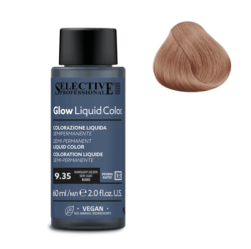 SELECTIVE Glow Liquid Color 9.35 Очень светлый блондин золотисто махагоновый 60мл