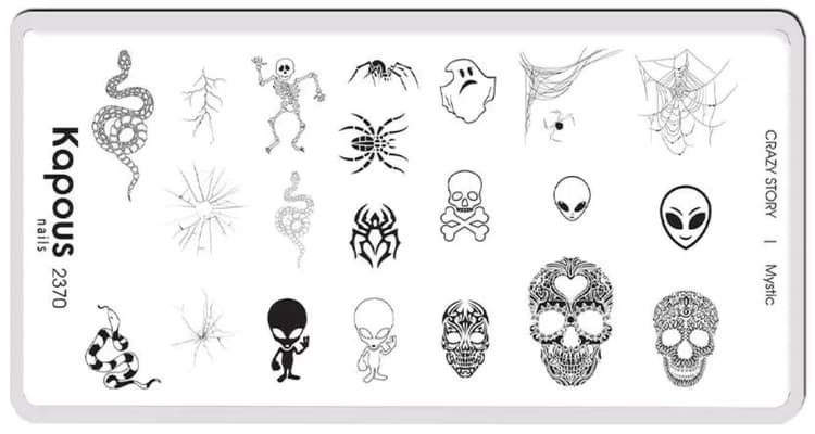 Kapous Nails Пластина для стемпинга "Crazy story" Mystic