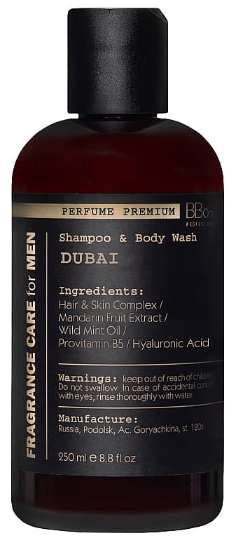 BB One FRAGRANCE CARE for MEN Парфюмированный Шампунь-гель для душа Dubai 250 мл.