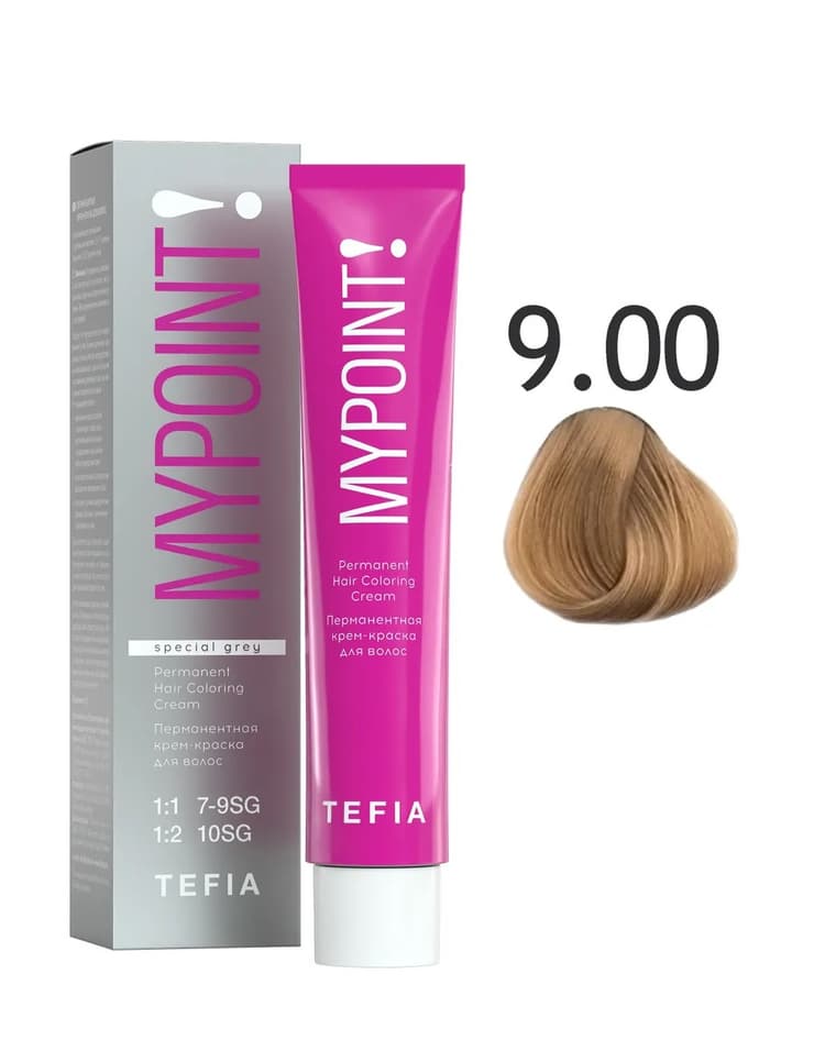 TEFIA MYPOINT 9.00 очень светлый блондин натуральный для седых волос 60мл
