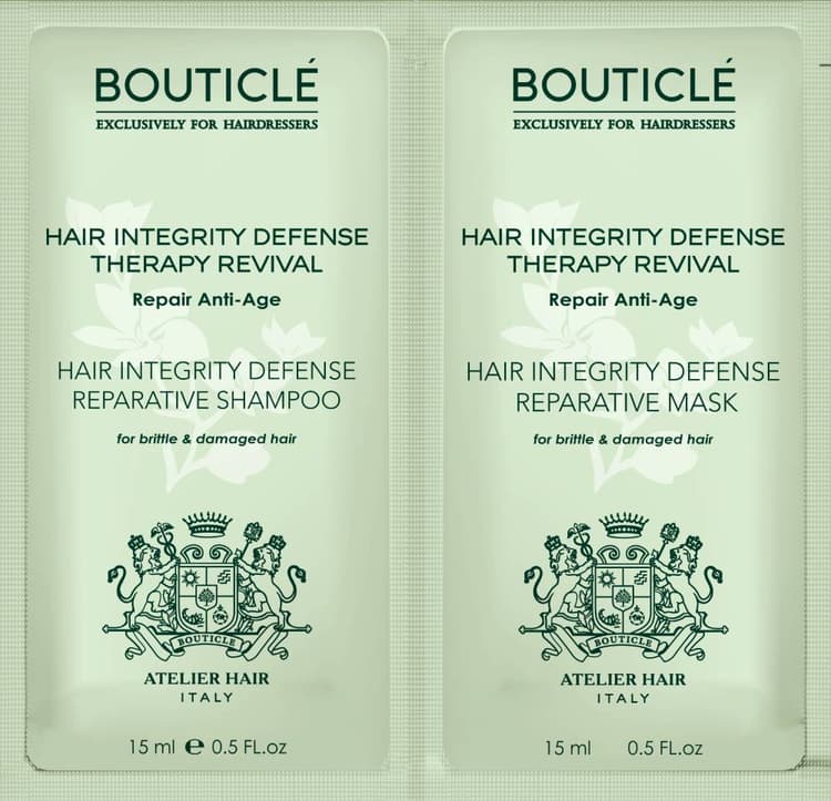 Bouticle Пробник шампунь укрепляющий + маска укрепляющая 15мл+15мл 