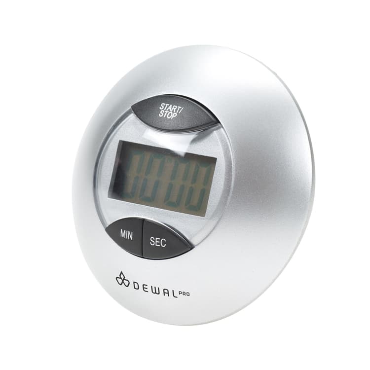 Dewal Таймер электронный, круглый, серебристый, 7,6х3,5 см. 