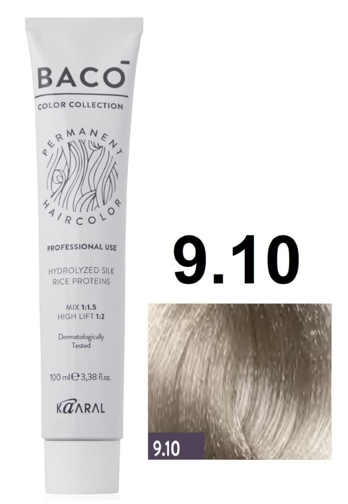 KAARAL Baco color 9.10 очень светлый пепельный блондин 100 мл