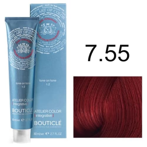 BOUTICLE Atelier color 7.55 русый интенсивный красный