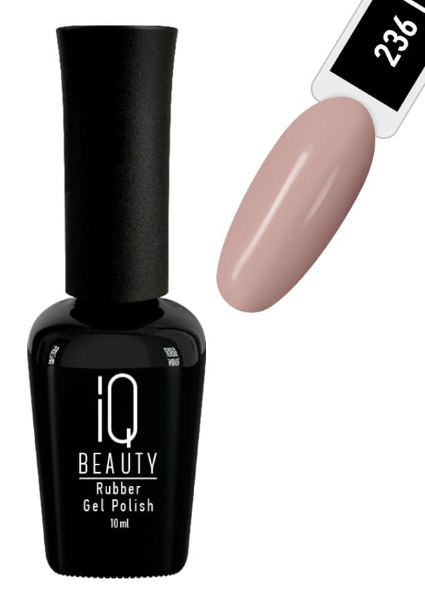 IQ BEAUTY Каучуковый гель-лак с кальцием №236 10 мл. Linen - коллекция "Breathing room"