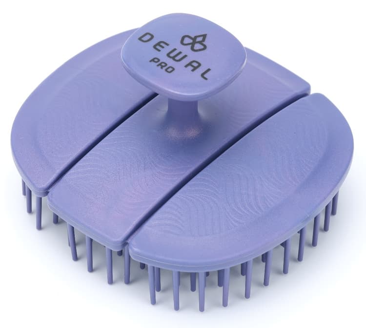 Dewal Щетка New Flexi для мытья головы, пластик, цвет синий 