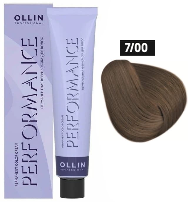 OLLIN PERFORMANCE  7/00 русый глубокий 60мл Перманентная крем-краска для волос