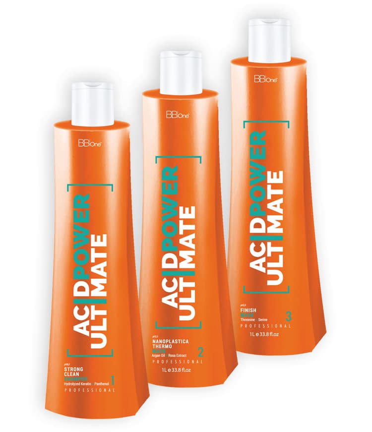 BB One Acid Power Ultimate Набор 3х500 мл (шампунь + реконструктор + маска)