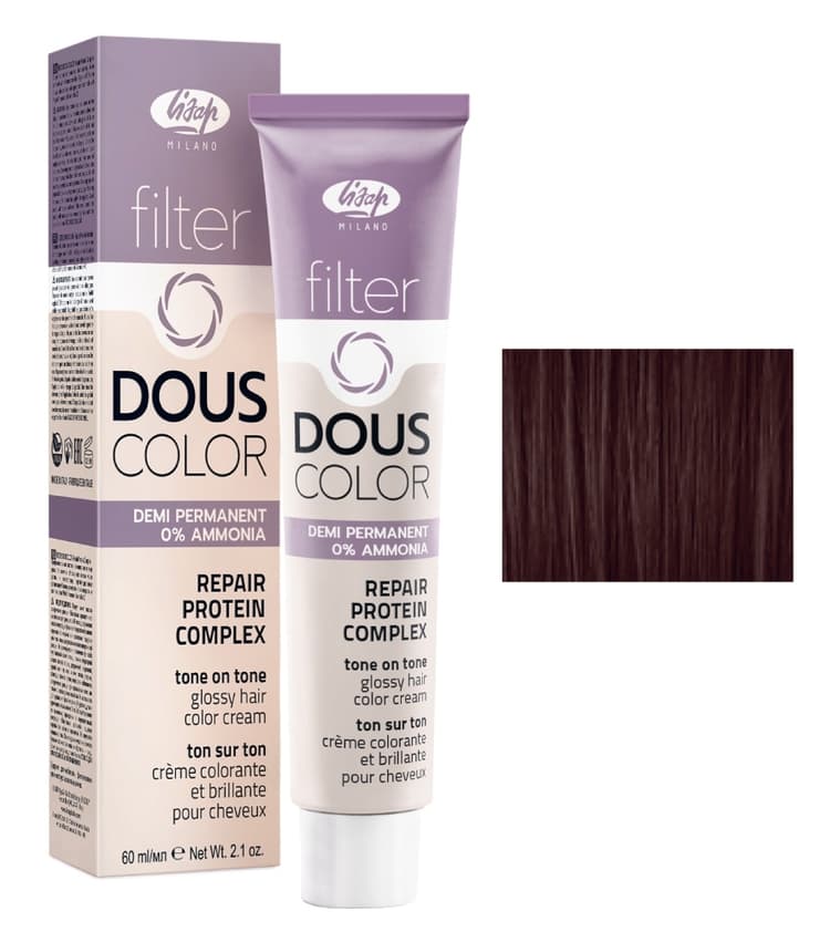 Lisap Filter Douscolor 5/4 светло-каштановый красное дерево 60 мл