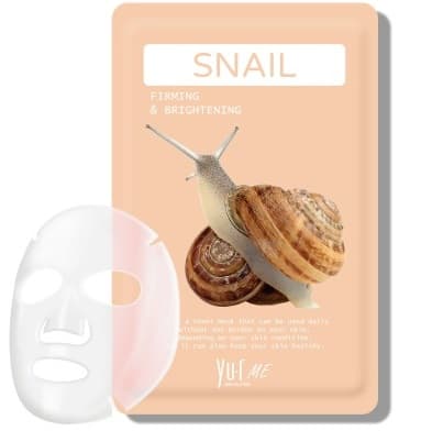 YU.R ME Тканевая маска для лица с фильтратом улиточного секрета, 25 гр.
