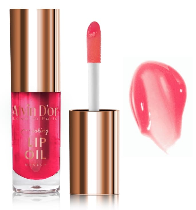 Alvin D'or Ухаживающее масло для губ Сaring lip oil (тон 02 малина), 5 мл