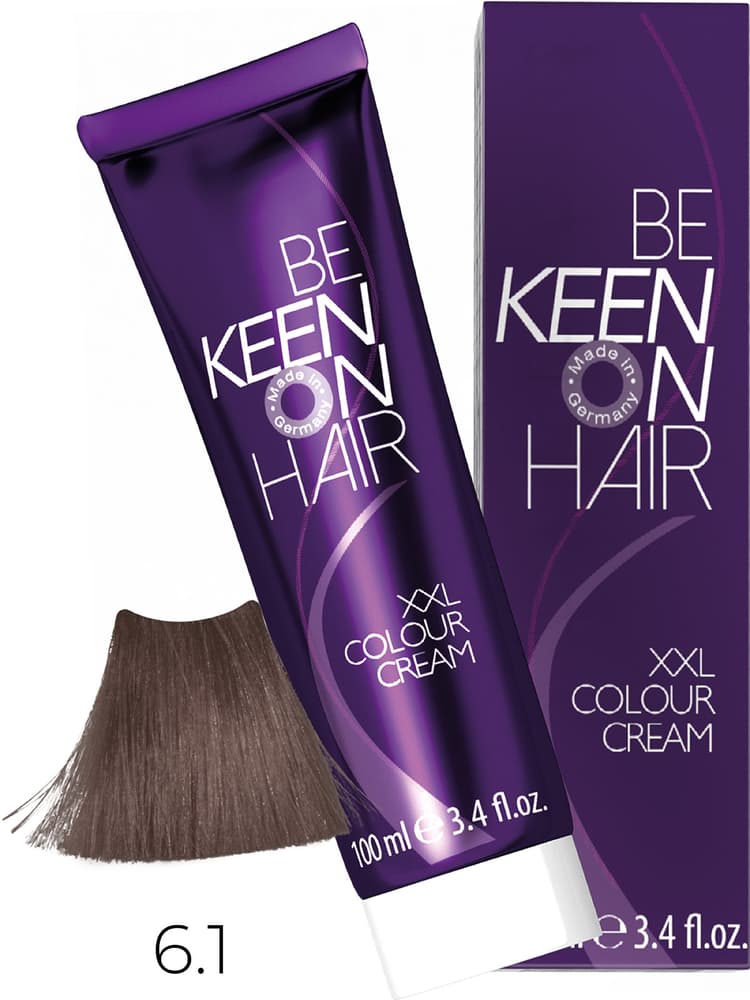 KEEN COLOUR CREAM 6.1 Темно-пепельный блондин/ Dunkelblond Asch, 100 мл