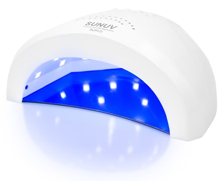 SUN 1 TURBO Лампа для наращивания 48 Ватт, цвет белый с кварцевыми диодами + режимом повышенной мощности