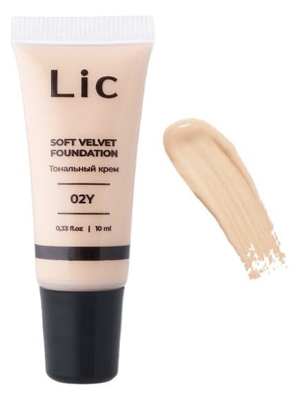 LIC Крем тональный Soft Velvet Мини-версия (02Y) 10 мл