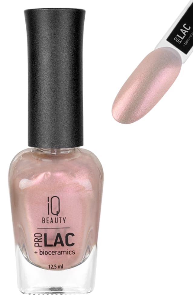 IQ BEAUTY PROLAC Лак для ногтей укрепляющий с биокерамикой 12.5 мл № 082 Peach bellini