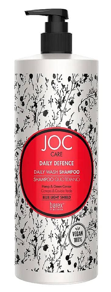 BAREX JOC CARE Шампунь для ежедневного применения с коноплей и зеленой икрой "DAILY DEFENCE" 1000мл 