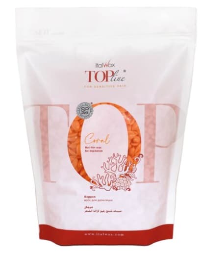 ItalWax Воск горячий (пленочный) Top Line Coral (Коралл), гранулы 750гр 