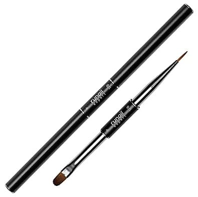 Runail Expert Кисть двусторонняя для моделирования №4 овал, №1/8 тонкая, синтетика