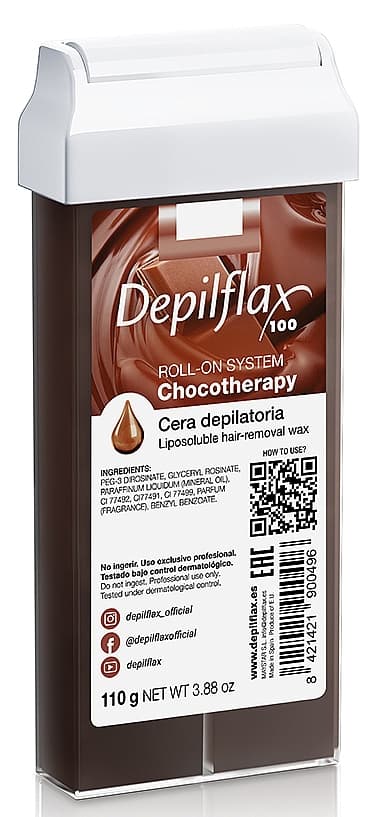 Depilflax Воск в картридже с маслом какао Шоколад, 110 мл.