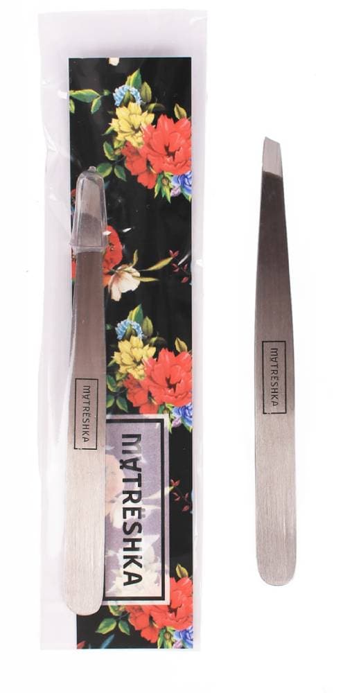 MATRESHKA Пинцет для бровей "классика ", 1 шт.